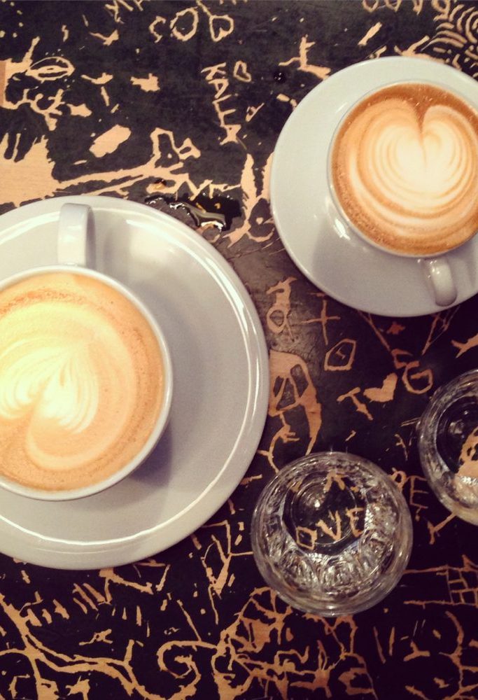 Cappuccino og caffe latte på Supreme Roastworks. Foto: Camilla Hellum